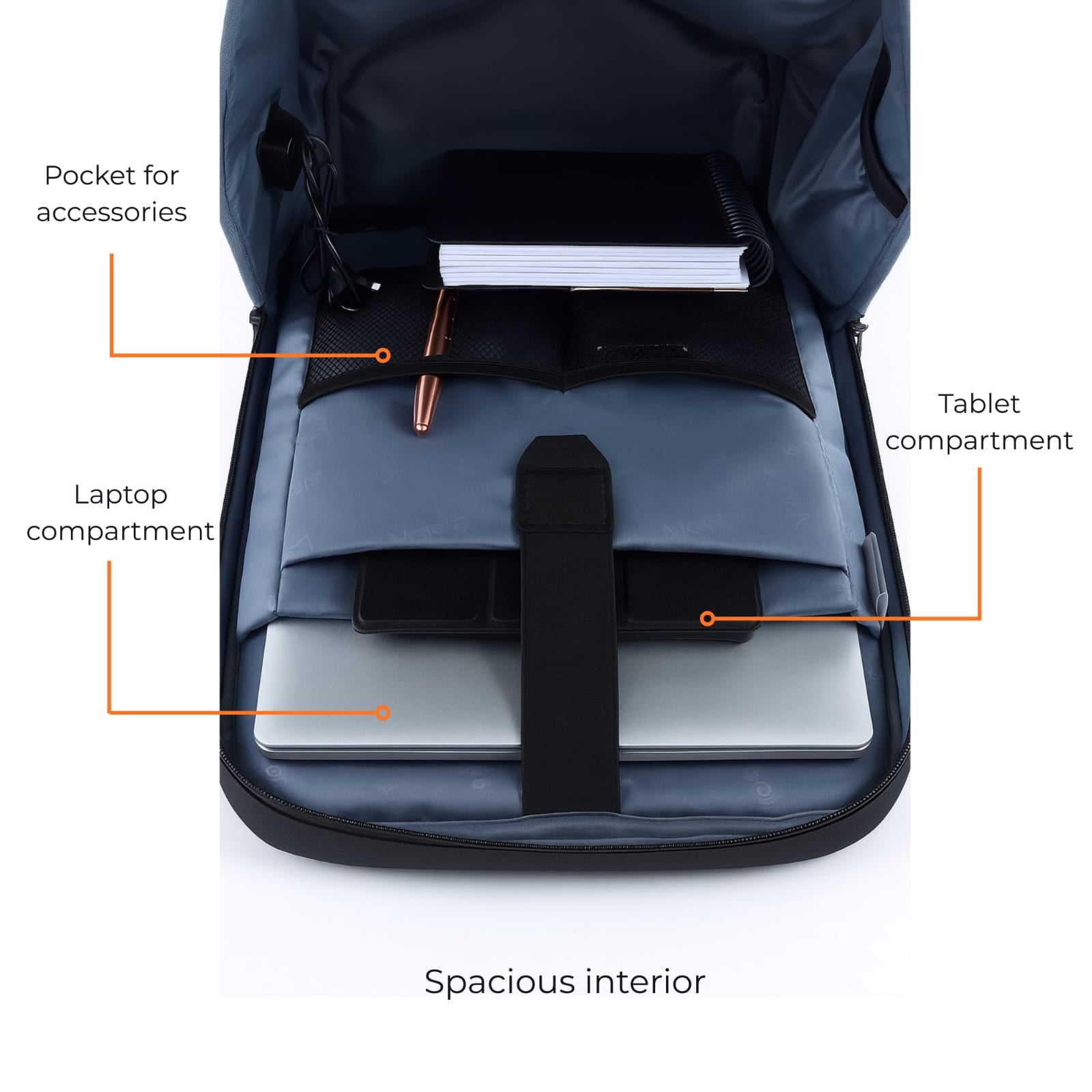 backpack for laptop and tablet Maleta Elite Backpack – Laptop Bag with USB Charging Port