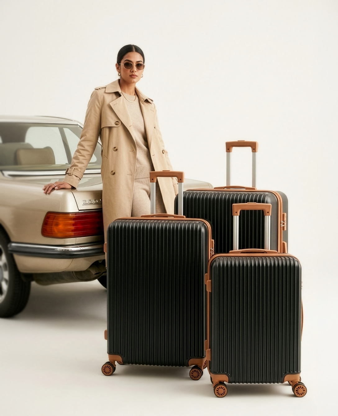 Set of 3 trolley bag cabin check-in 